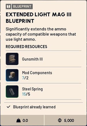 Arc Raiders Extended Light Magazine III Blueprint - Buy & Farming Guide