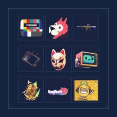[Twitch Drops] Weapon + 6 Stickers + Keychain + Sign