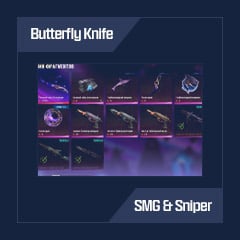 Butterfly Knife | Deepsea Predator SMG & Sniper