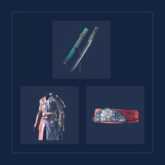 Oath Tanto + Spirit Headband + Spirit Kosode