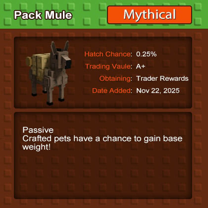 Buy Grow a Garden Pack Mule, Adds Pets Weight
