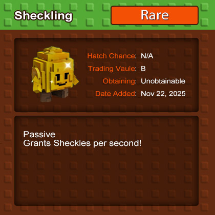 Grow a Garden Sheckling Grants Sheckles Every Second