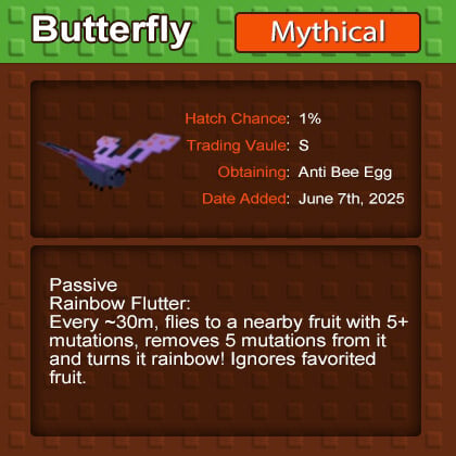 Buy Grow a Garden Butterfly - Rainbow Mutation Plants
