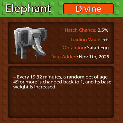 Buy Grow a Garden Elephant Pets, Increases Base Weight