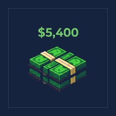 Huge Cash [+$5,400]