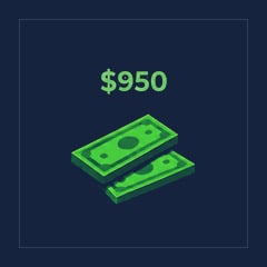 Medium Cash [+$950]