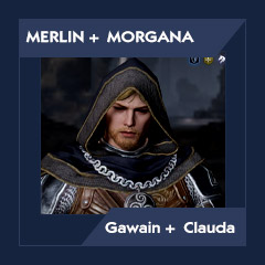 [1 LVL] Merlin + Morgana + Guinevere + 4-10 Rare