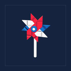 Patriotic Pinwheel