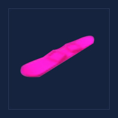 Pink Neon Snowboard