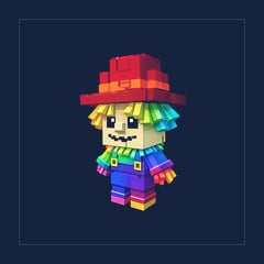 Rainbow Scarecrow