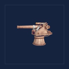 Rusty 80 mm Naval Cannon Kit