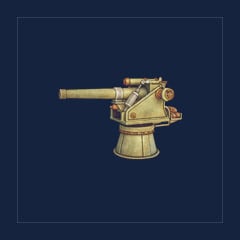 Worn 80 mm Naval Cannon Kit