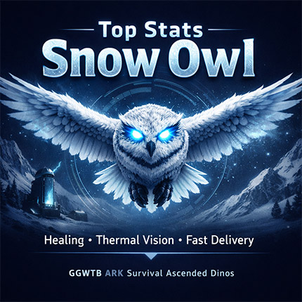 Buy ARK Survival Ascended Top Stats Snow Owl Dinos