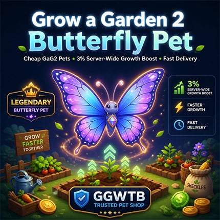 Buy Grow a Garden 2 Butterfly Pet Cheap - Fast GaG2 Pet Delivery