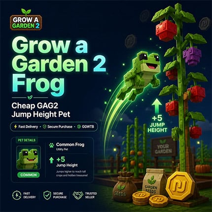 Buy Grow a Garden 2 Frog – Cheap GAG2 Jump Height Pet