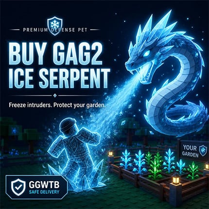 Buy GAG2 Ice Serpent - Freeze Intruders and Protect High-Value Gardens