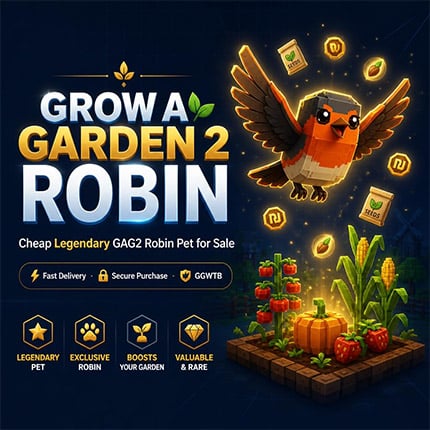 Grow a Garden 2 Robin – Buy Cheap GAG2 Legendary Robins Pet