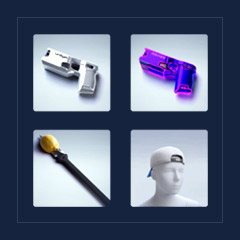 Twitch Drops(4 Items): 2 Pistol Skins + Melee Skin + Cap